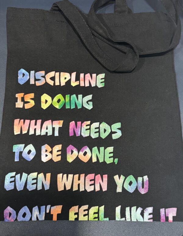 Discipline Canvas Tote bag